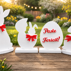 Set decor Paște 4 piese „Paște Fericit”